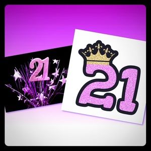 “FINALLY 21” Happy 21st Treat boxes ! 🍿 🍬